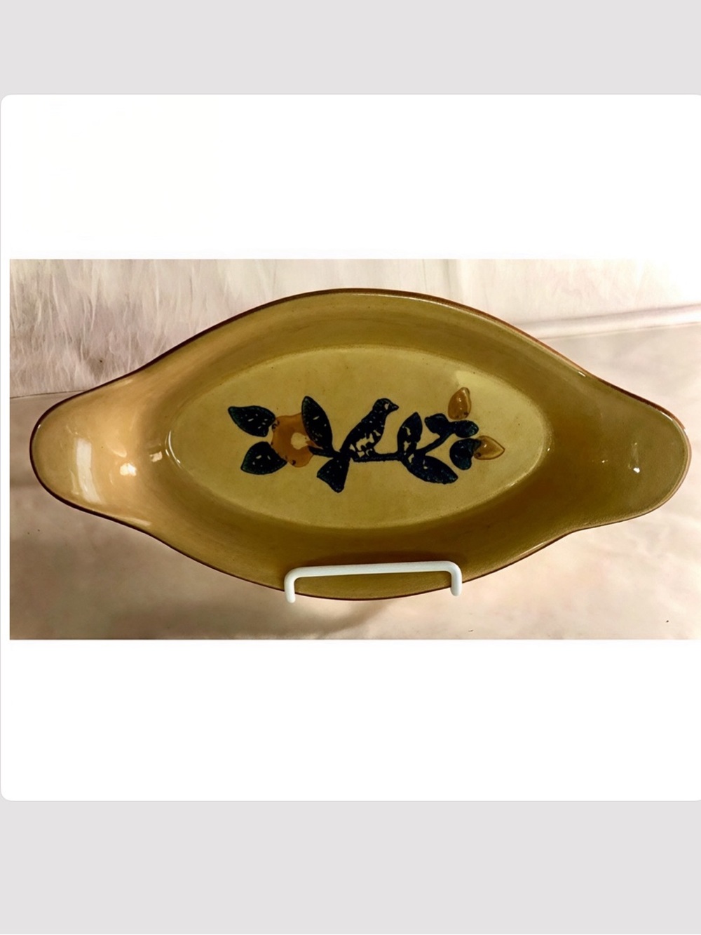 Vintage Pfaltzgraff 22 oz Au Gratin dish. Bird on brand design. #270